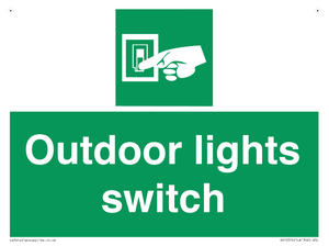 Outdoor lights switch